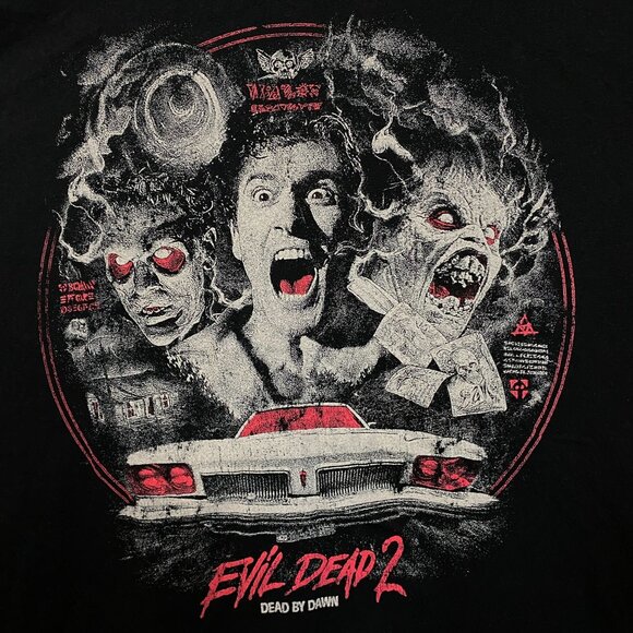 The Evil Dead 2 Dead by Dawn Movie Poster T-Shirt 3X - Picture 2 of 4